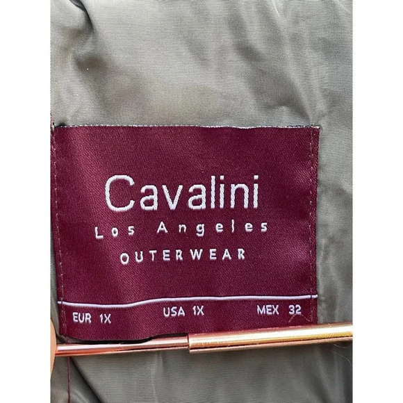 Cavalini Los Angeles Womens Sleeveless Full Zip Quilted Outerwear Vest Dage 1X - Picture 12 of 14